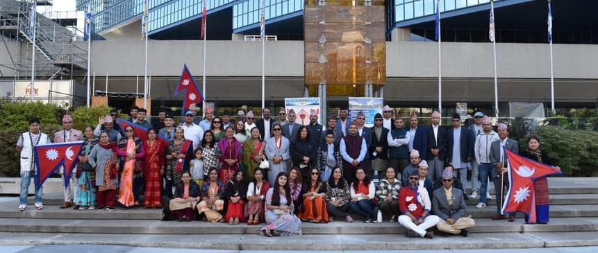 A Moment of Pride: The Nepali Flag Raising Ceremony in Calgary, Alberta